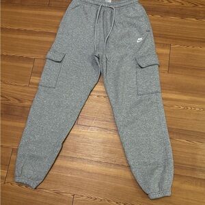 Nike Kids Heather Gray Cargo Joggers